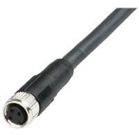 Cable, connector 1/2&amp;quot; 3 pin, 5m straight