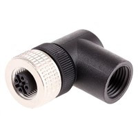 Connector M12 5Pin Steel Ring Elbowed
