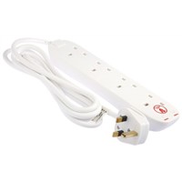 Masterplug 2m 4 Socket Type G - British Extension Lead