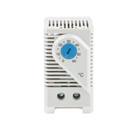 STEGO, Enclosure Thermostat, Adjustable, NO, DIN Rail, 120  250 V ac