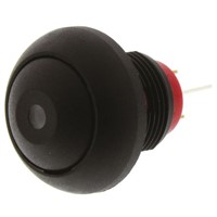 KNITTER-SWITCH Single Pole Single Throw (SPST) Momentary Yellow LED Miniature Push Button Switch, IP67, 12.9 (Dia.)mm,