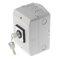 ABB, 3P 2 Position Rotary Cam Switch, 400 V, 25 A, Key Actuator