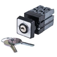 ABB, 3P 2 Position 90 Rotary Cam Switch, 110 V dc, 400 V ac, 10 A, Key Actuator