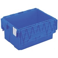 Schoeller Allibert 54L Blue PP Large Storage Box, 600mm x 400mm x 306mm