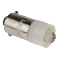 LED Reflector Bulb, BA9s, White, 9 mm Lamp, 9.6mm dia., 6 V ac/dc