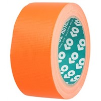 Advance Tapes AT6210 Gloss Orange Cloth Tape, 50mm x 50m, 0.22mm Thick