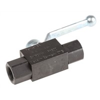 Parker Phosphated Steel Line Mounting Hydraulic Ball Valve, KH1/4X G 1/4