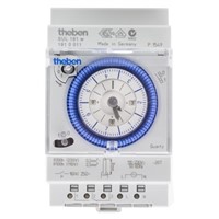 1 Channel Analogue DIN Rail Time Switch Measures Hours, 110  230 V ac