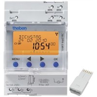 1 Channel Digital DIN Rail Time Switch Measures Hours, 110  240 V ac