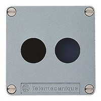 Schneider Electric Blue Metal Harmony XAP Push Button Enclosure - 2 Hole 22mm Diameter