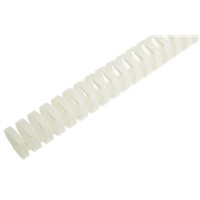 HellermannTyton HTC White Slotted Flexible Panel Trunking - Flexible Slot, W30 mm x D30mm, L500mm, Plastic