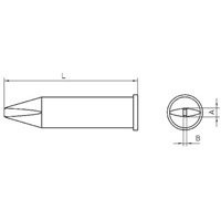 Weller XHT C Soldering Iron Tip for use with WP200 &amp;amp; WXP200 Soldering Irons