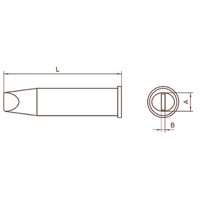 Weller XHT E Soldering Iron Tip for use with WP200 &amp;amp; WXP200 Soldering Irons