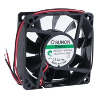 Sunon, 24 V dc, DC Axial Fan, 70 x 70 x 20mm, 49.3m3/h, 1.59W