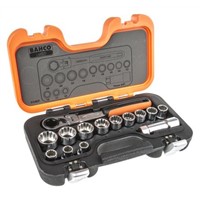 Bahco S140T 14 Piece Pass Through Socket Set, 3/4 in Square Drive