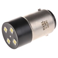 Marl BA15d LED Cluster Light, White, 10 mA, 48 V ac/dc, 16mm