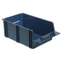 Raaco Blue Plastic Stackable Storage Bin, 136mm x 210mm x 375mm