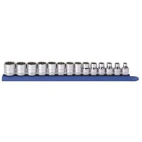 GearWrench 80560 14 Piece Rail Socket Set, 3/8 in Square Drive