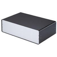 METCASE Unicase, Aluminium Project Box, Black, 474 x 300 x 134.5mm
