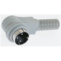 Hirschmann, MAWI 3 Pole Right Angle Din Plug Plug, DIN 41524, 4A, 34 V ac/dc IP30, Screw Lock