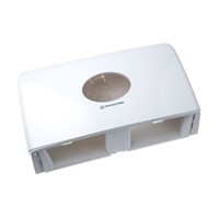 Kimberly Clark White Plastic Toilet Roll Dispenser, 300mm x 470mm x 130mm