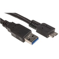 Roline Male USB A to Male Micro USB B USB Cable, 2m
