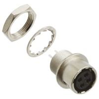 Hirose, 4 contacts Panel Mount Socket Solder