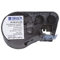 Brady Heat Shrink Cable Marker Sleeve Labelling Cartridge, For Use With BMP41 Label Printer, BMP51 Label Printer, BMP53