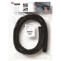 HellermannTyton Braided PET Black Cable Sleeve, 8mm Diameter, 5m Length
