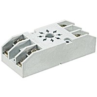 Relpol Relay Socket, DIN Rail, Panel Mount for use with R15 Series DPDT Relay