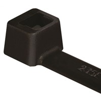 HellermannTyton, T120I Series Black Nylon Standard Cable Tie, 300mm x 7.6 mm