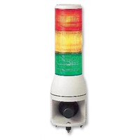 Schneider Electric XVC LED Beacon Tower - With Buzzer, 3 Light Elements, Orange, Red, Red/Green/Orange, 100