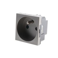 Legrand Magnesium 1 Gang Plug Socket, 16A, Type E - French