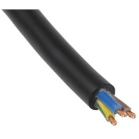 Lapp 3 Core 2.5 mm2 Mains Power Cable, Black Rubber Sheath 50m, 26 A 450/750 V, H07RN-F