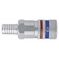 CEJN Pneumatic Quick Connect Coupling Brass, Steel 13mm Hose Barb