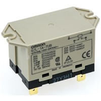 Omron E-Bracket Non-Latching Relay - SPNO, 200  240V ac Coil, 30A Switching Current