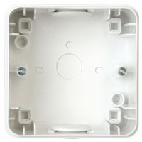 Kopp White Plastic Back Box, IP44, Surface Mount