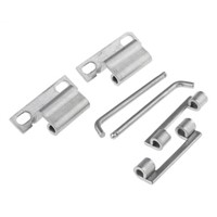Steinbach &amp;amp; Vollman Natural Stainless Steel Concealed Hinge, 60mm x 33mm x 2.5mm
