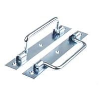 Zinc plated steel drop handle,187mm L