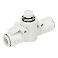 SMC AS Series Speed Controller, 4mm Tube Inlet Port x 4mm Tube Outlet Port