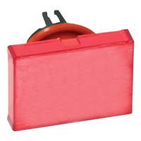 Red Rectangular Push Button Lens for use with AL6 Illuminated Pushbutton
