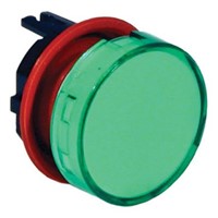 Green Round Push Button Lens for use with AL6 Illuminated Pushbutton