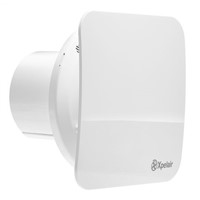 Xpelair 92970AW Simply Silent Square Ceiling Mounted, Panel Mounted, Wall Mounted, Window Mounted Extractor Fan