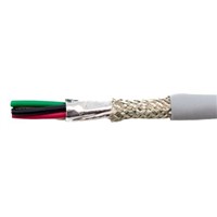 Alpha Wire 4 Core Foil and Braid Industrial Cable, 0.09 mm2(CE, CSA, UL) Grey 30m Reel, EcoCable Mini Series