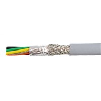 Alpha Wire 6 Core Foil and Braid Industrial Cable, 0.38 mm2(CE, CSA, UL) Grey 30m Reel, EcoCable Mini Series