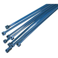 HellermannTyton, MCT Series Blue Metal Detectable Standard Cable Tie, 100mm x 2.5 mm