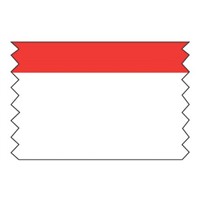 Panduit Red/White Polyester 15.2m Hazard Tape, 101.6mm x