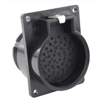 Souriau, MBG 46 Way Cable Mount MIL Spec Circular Connector Receptacle, Socket Contacts, Snap Lock