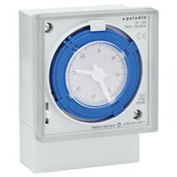 1 Channel Analogue DIN Rail Time Switch Measures Hours, 115 V