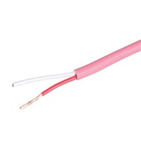 Cable Power 300m Pink 2 Core Speaker Cable, 1.5 mm2 CSA Low Smoke Zero Halogen (LSZH) in PE Insulation